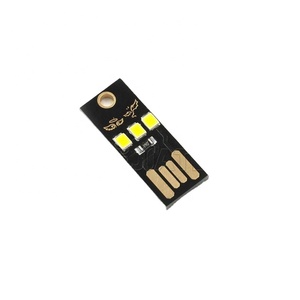 เวอร์ชันฐานสีดําระบบสัมผัสคอมพิวเตอร์คีย์บอร์ดแสงโมดูล LED สีขาวอบอุ่นมินิไนท์มือถือพลังงานรุ่น USB ICs - Product Image 1