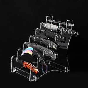 Dao găm đứng dao hiển thị đứng, Acrylic Máy tính để bàn hiển thị Đứng Giữ 6 dao để săn dao, Dao găm, Dao Bỏ Túi hiển thị - Product Image 2