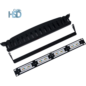 Best Price 1U 19 Inches Rack Mounting 24 Port Modular Keystone <strong>Modules</strong> CAT7 CAT6A LAN Network Compatible Black <strong>Patch</strong> <strong>Panel</strong> - Product Image 2