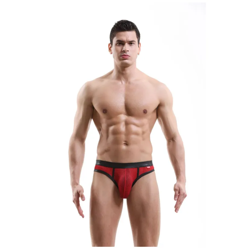 Calzoncillos de Bikini personalizados de nailon y látex para hombres y adolescentes, venta directa de fábrica, ropa interior