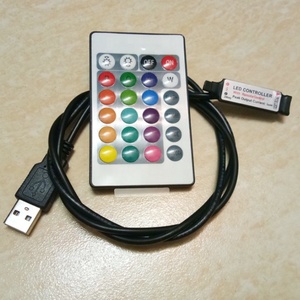 24 клавиши контроллер USB на 5V Светодиодная лента RGB Мини Инфракрасный беспроводной ИК-пульт дистанционного управления - Product Image 2