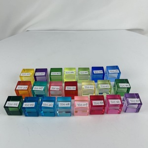 彩色半透明亚克力展示盒方形立方体可爱礼品Lucite亚克力书桌化妆工具储物盒 - Product Image 6