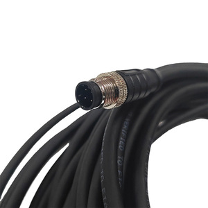 イーサネットケーブルCat5e Cat6ケーブルアセンブリ2mシールドオスM12 DコードコネクタRJ45