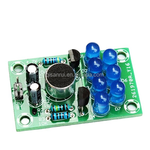 Kit elettronico fai da te Set di melodia ad attivazione vocale luce divertente ICs pratica di saldatura per l'allenamento di produzione di E-Learning - Product Image 1