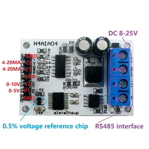 4-20MA DC 12V 2ch 0-20MA Current <strong>Analog</strong> Acquisition RS485 Modbus RTU ADC <strong>Module</strong> for PLC Instrumentation Measurement