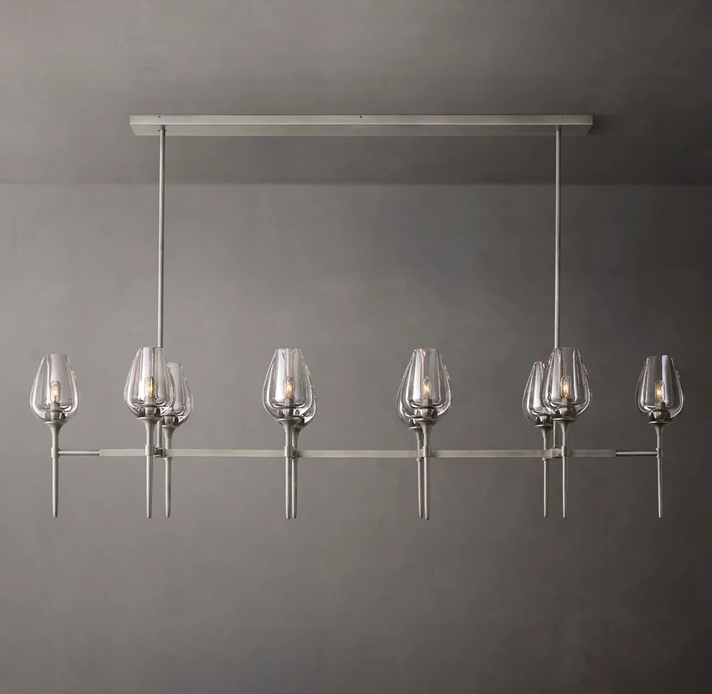 Satin Nickel 65"W x 20"D x 16"H