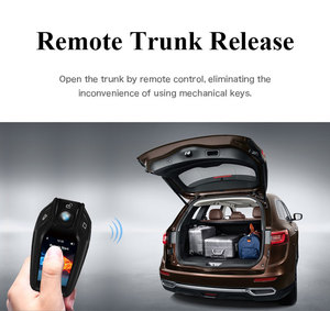 ロシアのブラジル車のためのリモートスタートプッシュボタンLCDスマートキーリモート自動セントラルロックカーアラーム - Product Image 3