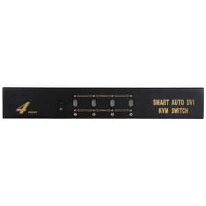 VCOM 4进1出DVI-I KVM开关4K 30hz红外遥控键盘鼠标视频音频USB DVI监控盒 - Product Image 6