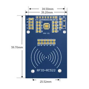 MFRC-522 RC522 RFID RF Card <strong>Sensor</strong> Module To Send S50 Fudan Card, Keychain Watch <strong>Nmd</strong> Raspberry Pi