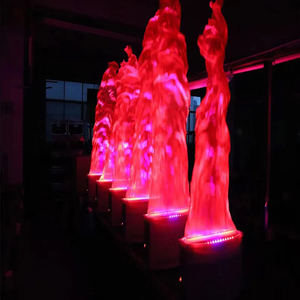 RGB LED Silk Fire Flame Effect Light Remote <strong>Control</strong> Moving for Stage DJ Haunted House Party Bar Theme Park <strong>Use</strong> DMX512 Night Club - Product Image 1