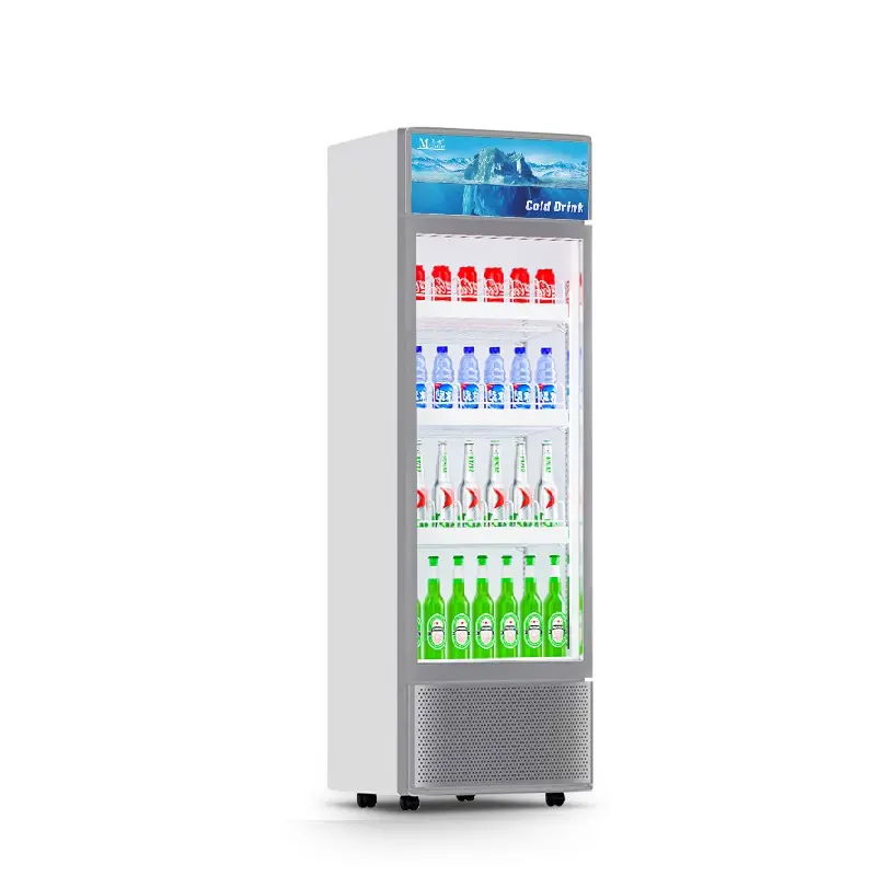 MUXUE Economic Single Glass beverage display fridge display refrigerator display fridge supermarket direct cooling