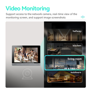 LEELEN videoporteros IoT 2 puertos de red 10,1 pulgadas HD pantalla táctil sistema Android WiFi ZigBee video intercomunicador 4 con cable - Product Image 4