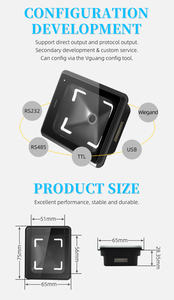 Feocey FC8130 Código QR y escáner de código de barras Interfaz RS232 Tarjeta IC Lector NFC para torniquetes de control de acceso Máquina Veding Stock - Product Image 3