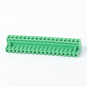 24 Way Long Pin Phoenix Pluggable <strong>Terminal</strong> <strong>Block</strong> Screw Connect <strong>MSTB</strong> 2.5/24-ST Green 2EDGK-5.08-24P - Product Image 4