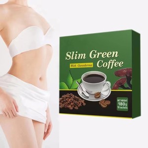 Hızlı diyet fabrikasının lal GMP yeşil anında toz yetişkin uygun doğal yanma-ganoderma ile yağ detoks kahve - Product Image 4