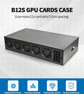 12 GPU Fall zweireihige Fans12 GPU Chassis Erver Fall G3900 <span class=keywords><strong>CPU</strong></span> 5,5 cm Motherboard GPU Silent <span class=keywords><strong>Case</strong></span>