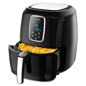 5.5L Air Fryer 1800W with Digital Display <strong>Timer</strong> <strong>and</strong> Fully Adjustable <strong>Temperature</strong> <strong>Control</strong> for Healthy Oil Free &amp; Low Fat Cooking - Product Image 1