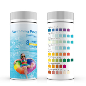 Havuz suyu tuz Test şeritleri kiti 8 in 1, sıcak küvet Spa Test tuz için tuz havuzu Test şeritleri (sodyum klorür) - Product Image 2