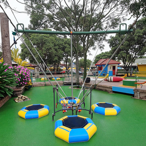 Euro <span class=keywords><strong>Bungee</strong></span> bốn người <span class=keywords><strong>Inflatable</strong></span> <span class=keywords><strong>Bungee</strong></span> Trampoline trò chơi với bánh xe máy cho giải trí trong nhà/ngoài trời - Product Image 5