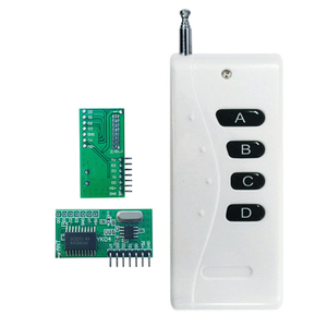 Rf 433mhz Ev1527 Fix codice 4 tasti telecomando telecomando un pulsante per cancello elettrico Rf jammer 433.92 - Product Image 5