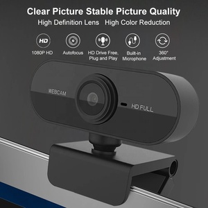 Full HD 1080P Webcam Computer PC Web kamera mit drehbaren Mikrofon kameras für Live-Übertragung von Video anrufen Konferenz arbeit - Product Image 3