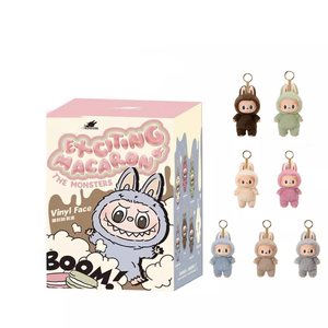 ตุ๊กตา labubu รุ่นแรกพวงกุญแจมาร์ทจากมาการองกล่องตาบอดตุ๊กตาของเล่นตุ๊กตามอนสเตอร์ labubus La Bubu ของเล่นอะนิเมะไวนิล - Product Image 4