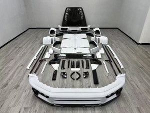 MSY Trockene Kohlefaser Front- und Heckstoßstangenabdeckungen Ersatzradabdeckungen Motorhaube für Mercedes Benz W463A W464 AMG Upgrade Zustand Neu - Product Image 2