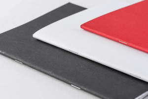 High Quality Saddle Stitching Hardcover <strong>Notebook</strong> Horizontal <strong>Striped</strong> Design Blank <strong>Notebook</strong> - Product Image 2
