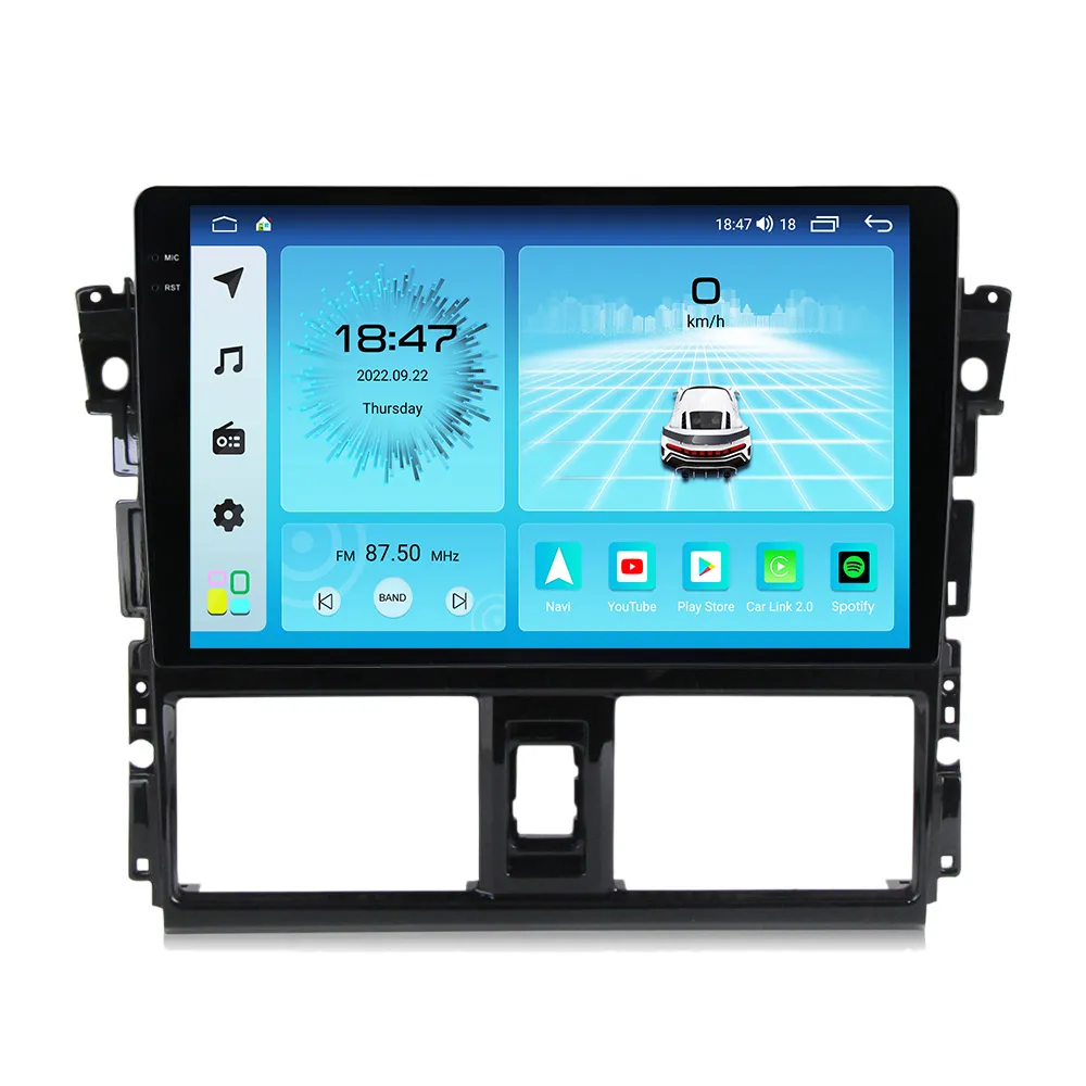 MEKEDE M6 PRO Android 12 QLED Car multimedia audio system for Toyota Vios 2014 2016