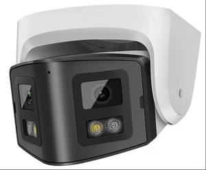 8MP双镜头圆顶全景闭路电视IP安全摄像机4K POE，带4MP固定高清广角云台功能CMOS传感器2个屏幕 - Product Image 6