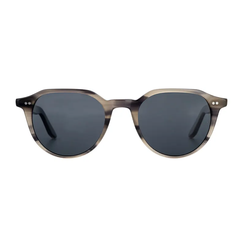 Vintage Mazzucchelli Polarized Sunglasses Men Classic Retro Brand Designer Driving Round Acetate Prescription Sun Glasses