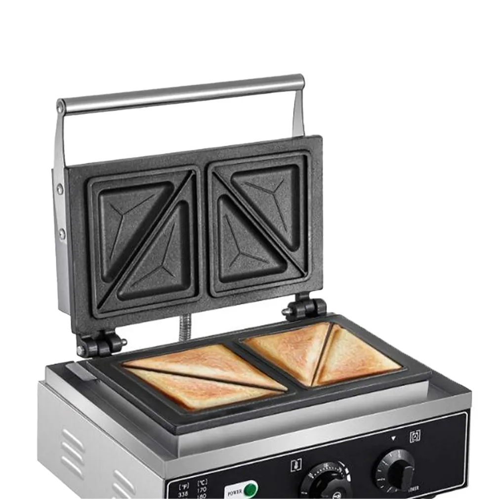 ITOP-máquina para hacer pan tostado, tostadora de desayuno, máquina de waffles, sandwichera