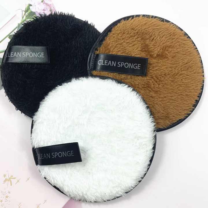 Hot Sell Herbruikbare Microfiber Make-Up Verwijderaar Doek Reiniging Gezicht Wasbare Make-Up Remover Pads