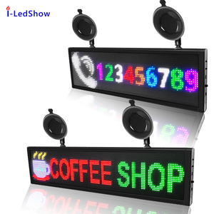 24*144 RGB colore P5 Display a LED per auto illuminato a scorrimento per la pubblicità aziendale WiFi APP programmabile bacheca a LED - Product Image 6