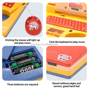 Neuankömmling Computer Spielzeug Laptop LED-Bildschirm Kinder Kinder Pädagogische Früher ziehung Spielzeug Lernmaschine Mit Tastatur
