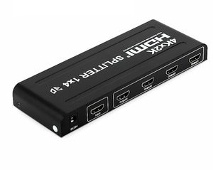 Divisor de HDMI, 1x4, entrada Scart, salida Hdmi a Scart, convertidor negro, bonito, OEM, tiempo de potencia, paquete de Color