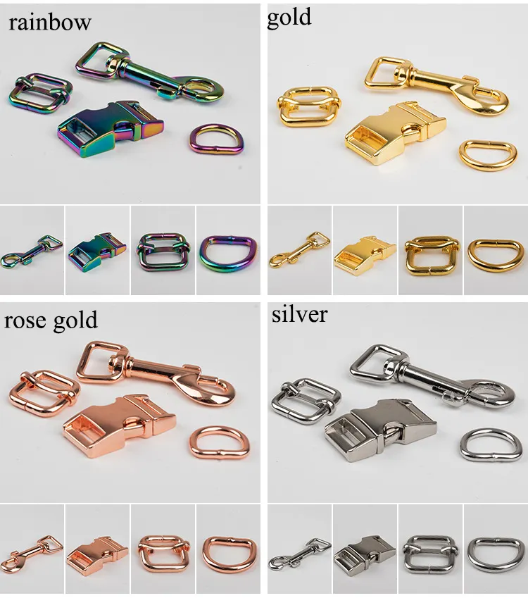 10/15/20/25/30/38mm xoay Snaps móc D Nhẫn Side phát hành Khóa Phụ Kiện phần cứng cho túi Dog collars Túi xách