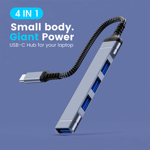 适用于笔记本电脑的迷你便携式USB集线器C型至USB 3.0 3 * USB 2.0切换器坞站 - Product Image 2