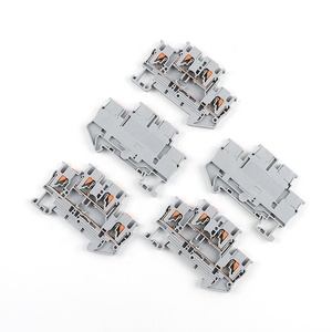 PTTB 2.5 Installation Screwless Pluggable Quick Wire Two <strong>Layer</strong> <strong>Double</strong> Level Feed Through Push-in <strong>Spring</strong> Din Rail <strong>Terminal</strong> <strong>Block</strong> - Product Image 5