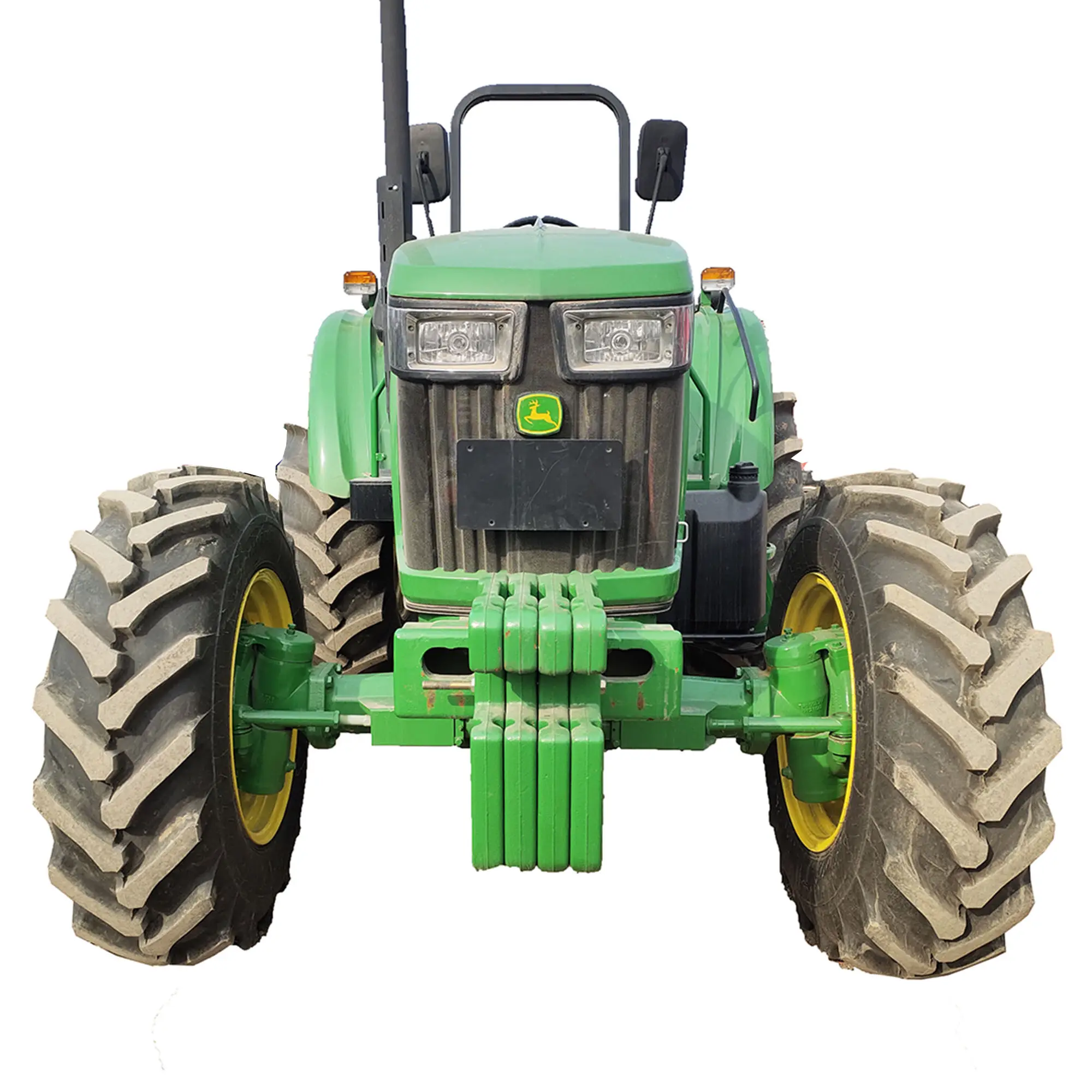 JD-Tractor usado 90hp, 95hp, 100hp, 120hp, 140hp, 4x4wd, arado a juego, plantador, cosechadora, balera, remolque, herramientas