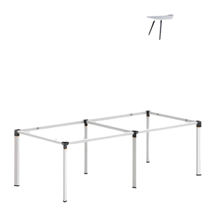 Soporte de hierro forjado de aleación de aluminio moderno, base de mesa de huevo elegante Simple para comedor, escritorio de oficina, mesa de ordenador para uso en el hogar y la Oficina - Product Image 5