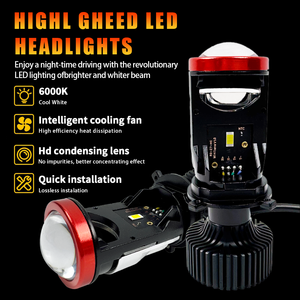 ไฟหน้าโปรเจคเตอร์ H4โปรเจคเตอร์90W Y8ขนาดเล็กพร้อมไฟรถยนต์ LED H4และไฟหน้า LED 2นิ้วเพื่อเพิ่มประสิทธิภาพ - Product Image 2
