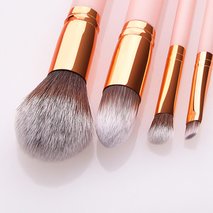 OEM lüks makyaj fırçalar set makyaj fırçalar private label seyahat sentetik saç 4 parça makyaj aracı fırçalar set - Product Image 3