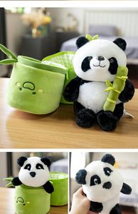 ชุดตุ๊กตามีท่อไม้ไผ่สำหรับเด็กชุดหมีแพนด้า2in1ใหม่ - Product Image 4