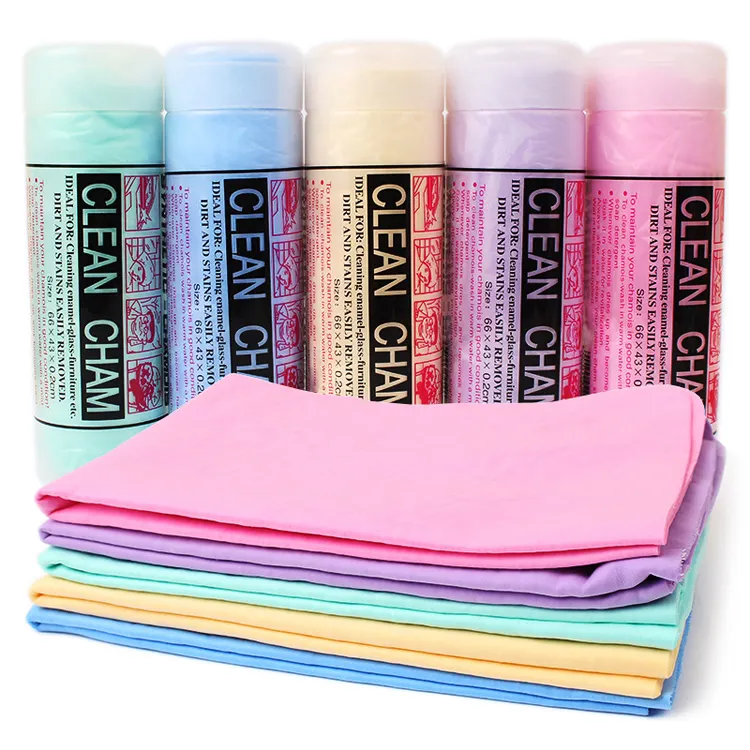 Serviette de nettoyage en microfibre PVA absorbante tout usage Shammy Shiny Streak Synthetic Chamois Towel Smooth