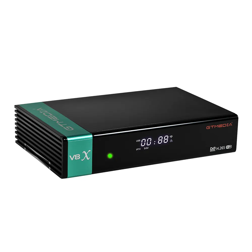 GTMEDIA-Receptor de TV satelital V8X H.265, nuevo, con ranura para tarjeta CA, compatible con CCcam, Newcam,Mgcam, 2020