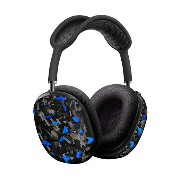 fibra de carbono forjada azul brillante