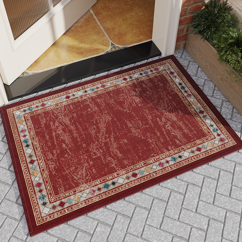 Semelle en caoutchouc velours coton bambou - Grant Red