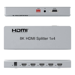 8K HD HDTV <strong>Splitter</strong> Converter with 2.<strong>1</strong> Amplifier <strong>1</strong> in 4 Out Display for DVD &amp; PS Video <strong>Splitters</strong> &amp; Converters - Product Image 2