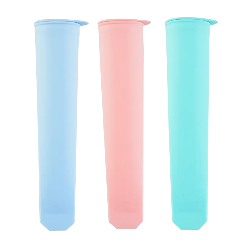 Ghiacciolo pop in silicone colorato a 3 pezzi con design unico